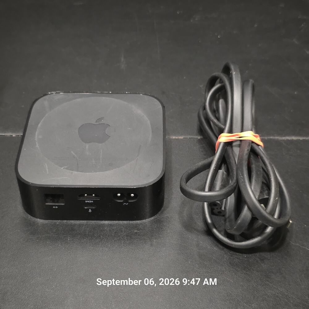 Apple TV HD 4th Generation A1625 1080p Media Streamer Power Cord No Remote